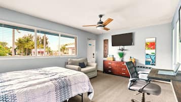 Desk, iron/ironing board, free WiFi, bed sheets