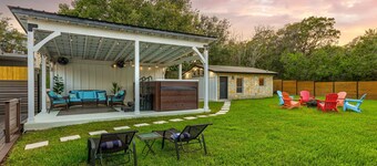 South Austin Group Retreat with Swimspa and Backyard fun!