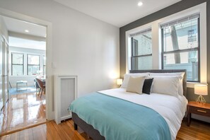 2 bedrooms, iron/ironing board, WiFi, bed sheets