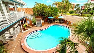 A heated pool