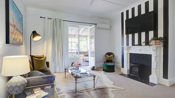 TV, books, video library
