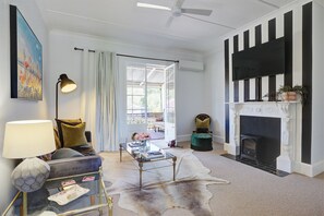 TV, books, video library