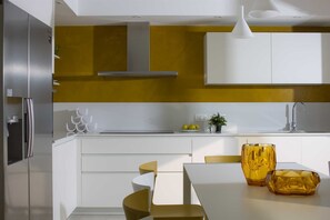 Fridge, microwave, oven, stovetop - Villa Deborah (Raša)