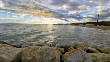 Vlak bij het strand