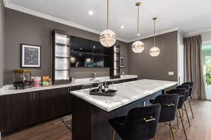 Fridge, microwave, oven, stovetop - Magic Mansion | 10-Bedroom 10.5-Bathroom Villa w/Private Pool, Theater, Games Room (Kissimmee)