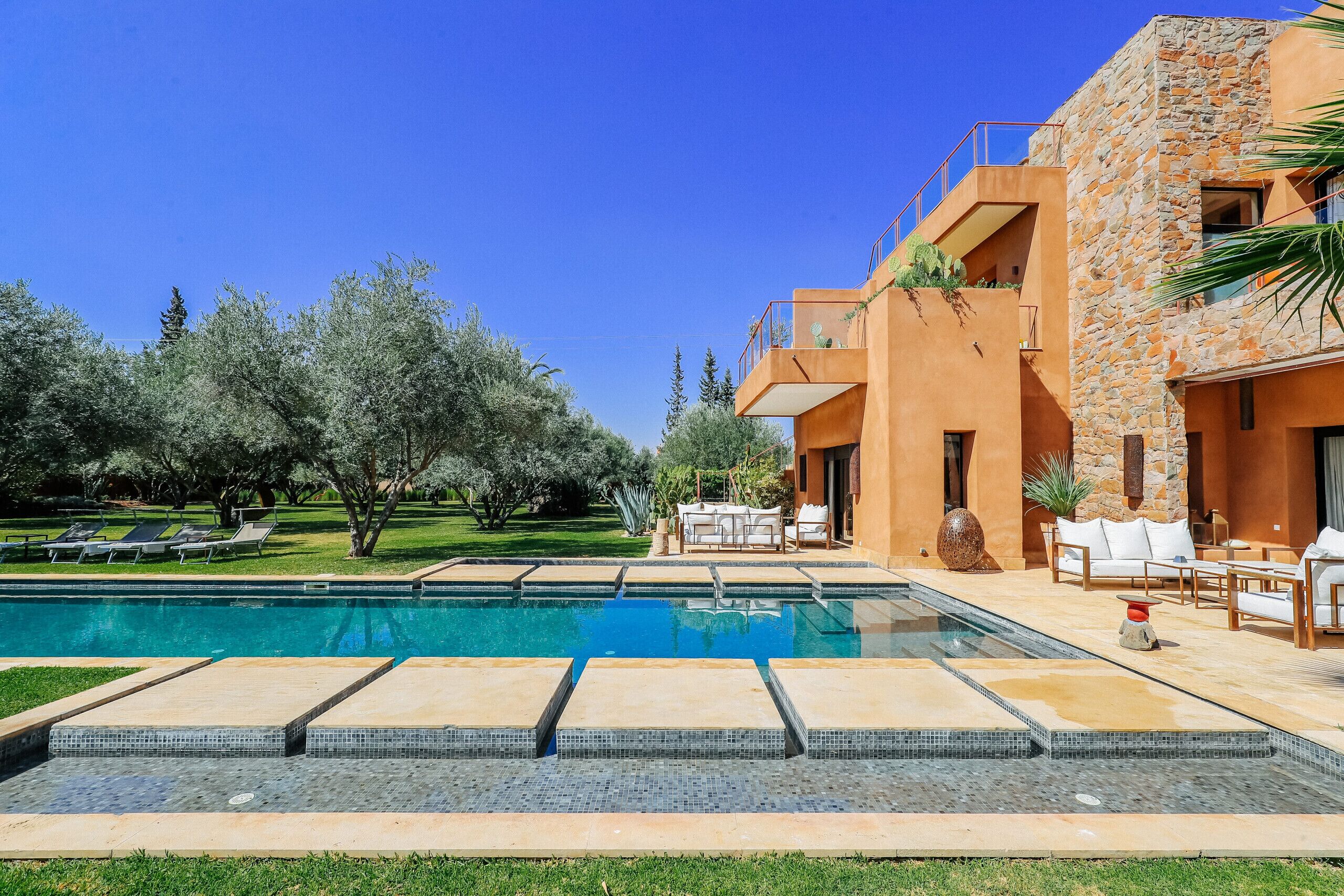 A heated pool