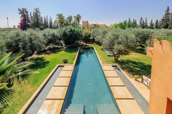 A heated pool