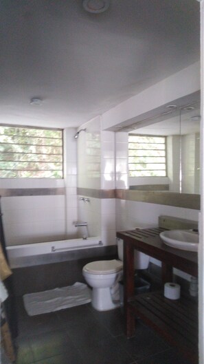 Bathtub, hair dryer, towels, soap - Paraiso exclusivo, arte, vista experiencia única rodeada de naturaleza. (Bucaramanga)