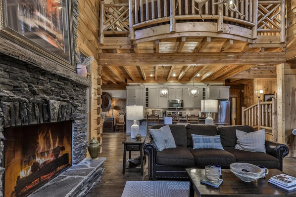 Fireplace, DVD player