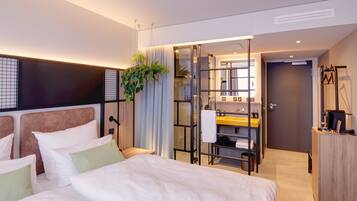 Allergikerbettwaren, Pillowtop-Betten, kostenlose Minibar, Zimmersafe