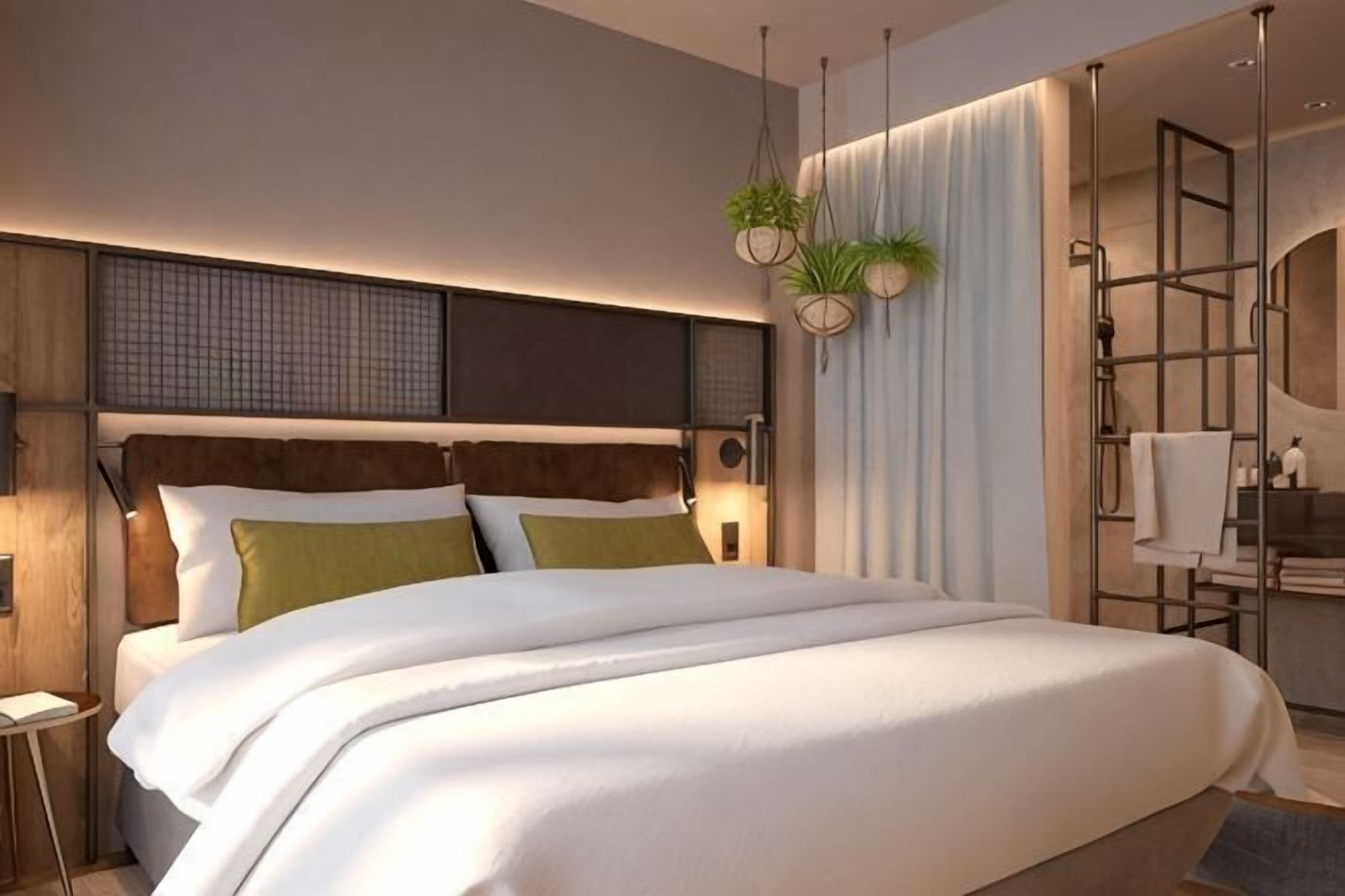 Hypo-allergenic bedding, pillow-top beds, free minibar, in-room safe