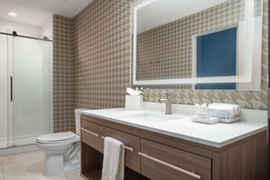Regadera en el baño
