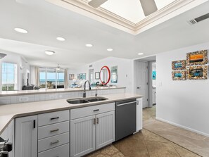 Fridge, microwave, oven, stovetop - A Spectacular View of the Sunsets from this Spectacular Island Villa, B1213A (Cape Haze)