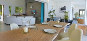 Dining - Villa Dasha  | Ocean View - Located in  Beautiful Gouverneur with Private Pool (Saint Barthélemy)