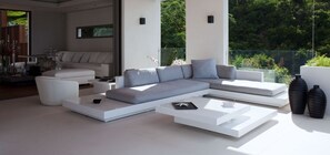 Terrace/patio - Villa Vitti  | Ocean View - Located in  Magnificent Shell Beach with Private Pool (Gustavia)