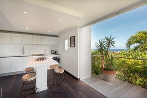 Fridge, microwave, oven, stovetop - Villa Eclipse  | Ocean View - Located in  Exquisite Vitet with Private Pool (Saint Barthélemy)