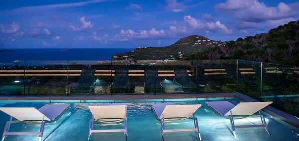 A heated pool