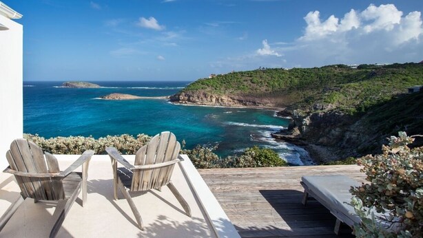 Terrace/patio - Villa Little Caramba  | Ocean View - Located in  Beautiful Pointe Milou with Private Pool (Saint Barthélemy)