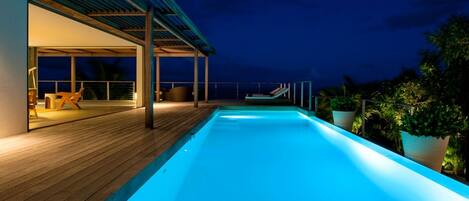 A heated pool