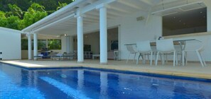 A heated pool