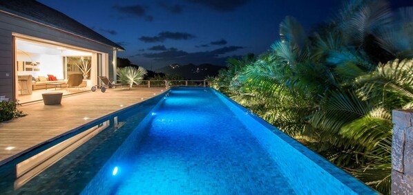 A heated pool