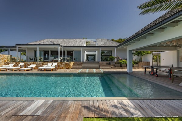 A heated pool
