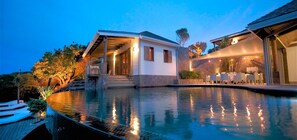 A heated pool