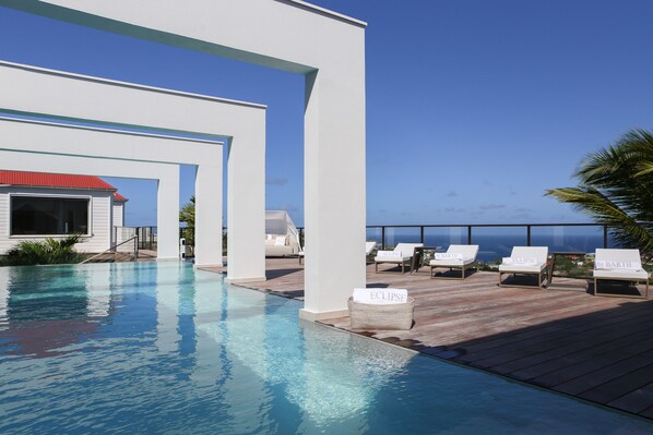 A heated pool