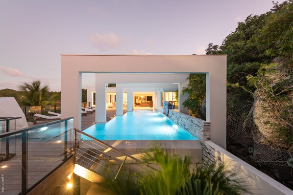 A heated pool - Villa Eclipse | Ocean View - Located in  Fabulous Vitet with Private Pool (Saint Barthélemy)