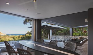 Outdoor dining - Villa Dunes  | Near Ocean - Located in  Wonderful Salines with Private Pool (Gustavia)