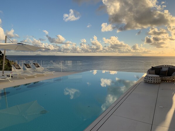 A heated pool