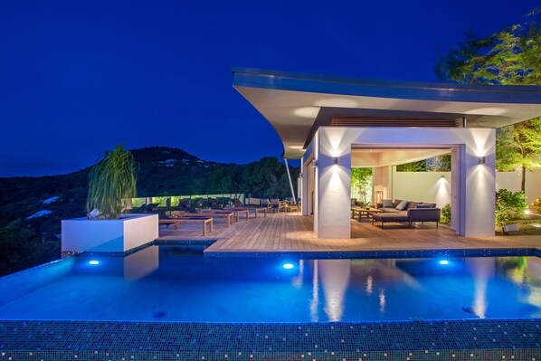 A heated pool