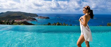 Et oppvarmet basseng