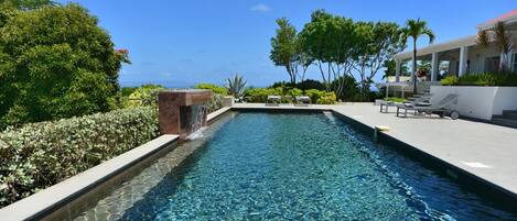 Una piscina riscaldata