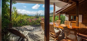 Outdoor dining - Villa Apiano  | Near Ocean - Located in  Stunning Grand Fond with Private Pool (Saint Barthélemy)