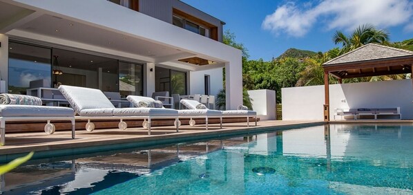 A heated pool