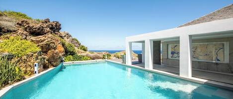 A heated pool