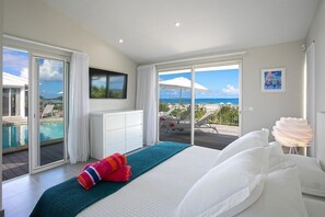 3 bedrooms, iron/ironing board, free WiFi, bed sheets - Villa Ocean View  | Ocean View - Located in  Wonderful Orient Bay with Private Pool (Saint Martin)