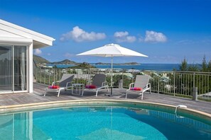 Pool - Villa Ocean View  | Ocean View - Located in  Wonderful Orient Bay with Private Pool (Saint Martin)