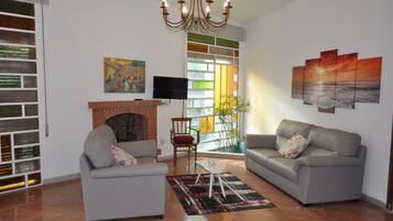 TV connectée, cheminée