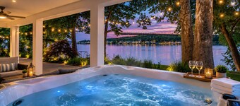 Riverfront Home on the Ohio River, Private Dock, Hot Tub, Sleeps 8