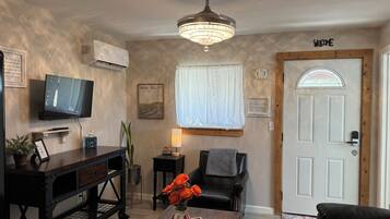 Smart-tv en een open haard