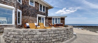 Coastal gem on the water with beach access, gorgeous views & spacious layout