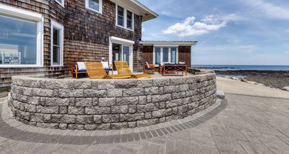 Coastal gem on the water with beach access, gorgeous views & spacious layout