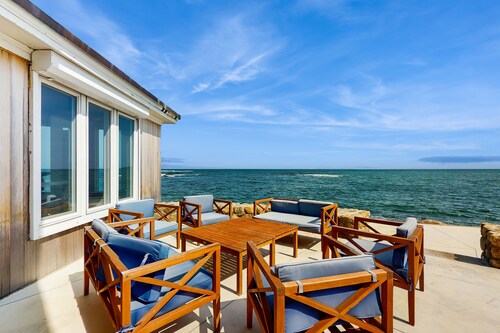 Coastal gem on the water with beach access, gorgeous views & spacious layout