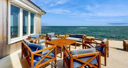 Coastal gem on the water with beach access, gorgeous views & spacious layout