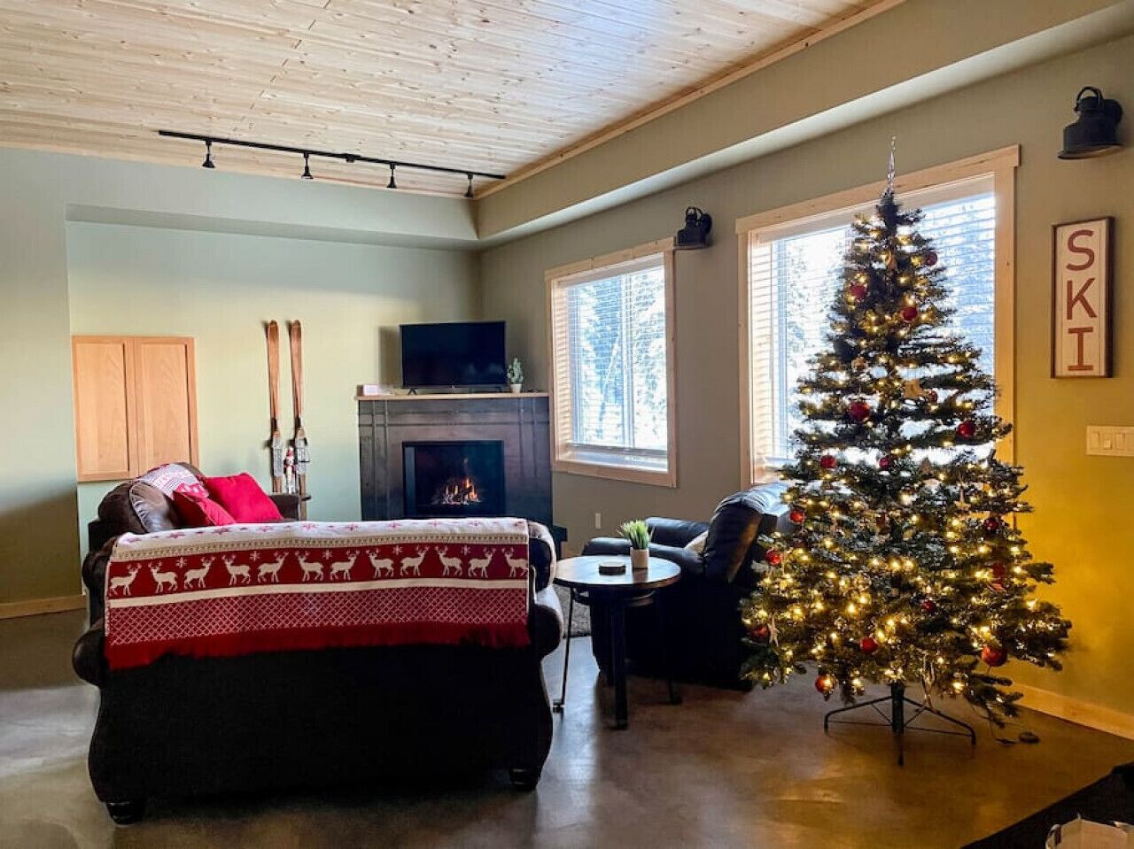 TV connectée, cheminée