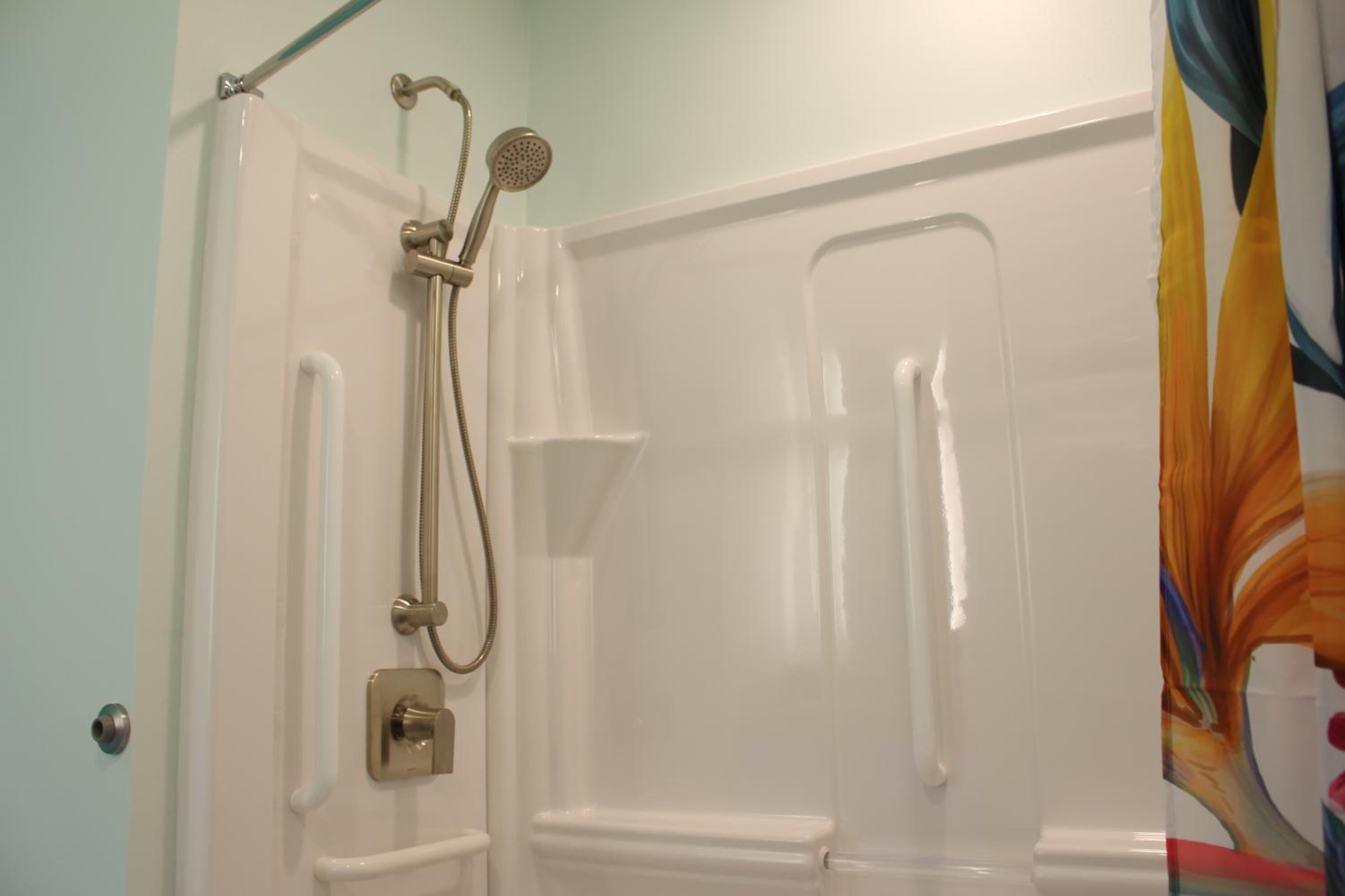 eco-friendly toiletries, hair dryer, towels, soap