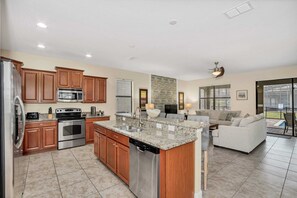 House (4 Bedrooms) | Private kitchen - Modern Home, Big Pool Area Near Disney, CDC Cleaning 4cg456 (Davenport)