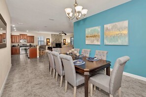 Dining - Modern Home, Big Pool Area Near Disney, CDC Cleaning 4cg456 (Davenport)